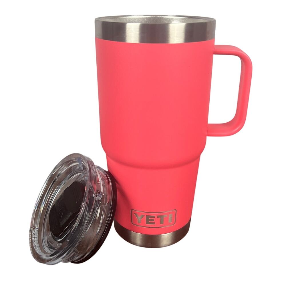 Yeti 20oz Outdoors Gorpcore Minimalist Rambler Tumbler Travel Mug Handle Lid